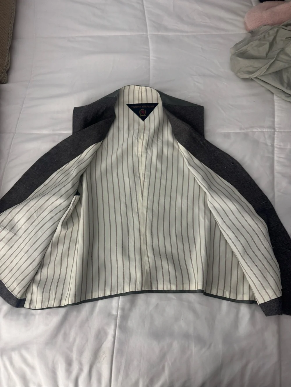 Tommy Hilfiger Gray Wool Blend Vest